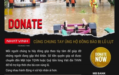 Thông báo Nhất Vinh cùng chung tay ủng hộ đồng bào bị lũ lụt